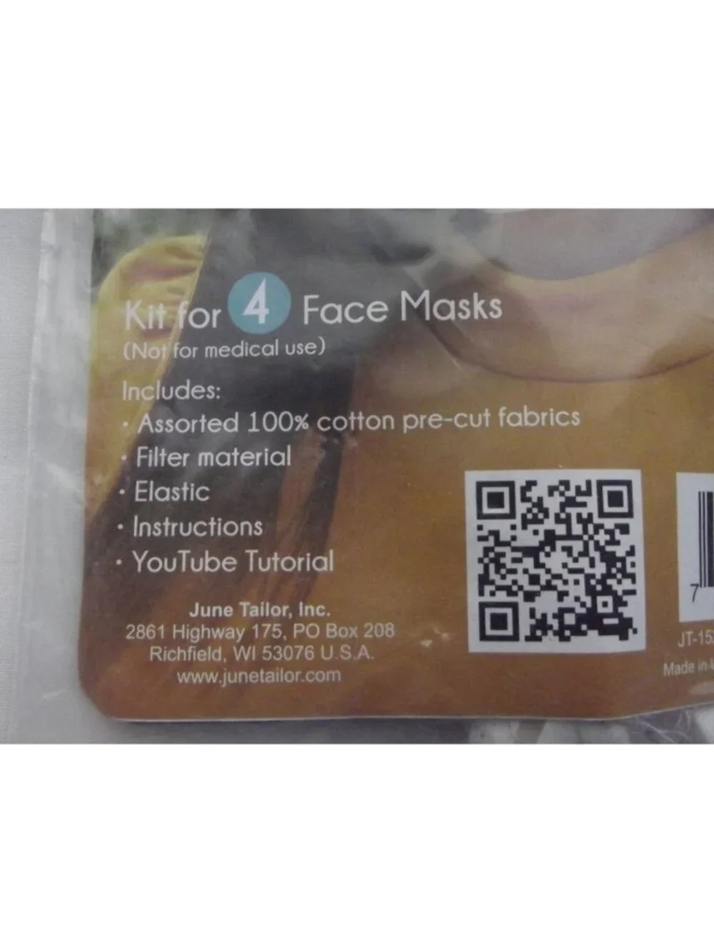 Sew Your Own Reversible Face Mask Kit lot of 4 Cotton paisley floral ditzy pink